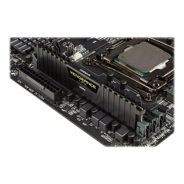 CORSAIR 16GB DDR4 3000MHz 288 DIMM unbuffered 16-20-20-38 Vengeance LPX Black Heat Spreader 1.35V XMP2.0 - Памети за