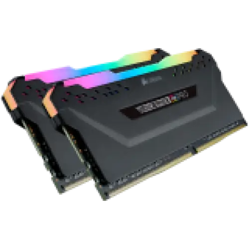 CORSAIR 16GB RAMKit 2x8GB DDR4 3200MHz 2x288 DIMM Unbuffered 16-18-18-36 Vengeance RGB Pro Black Heat Spreader RGB LED