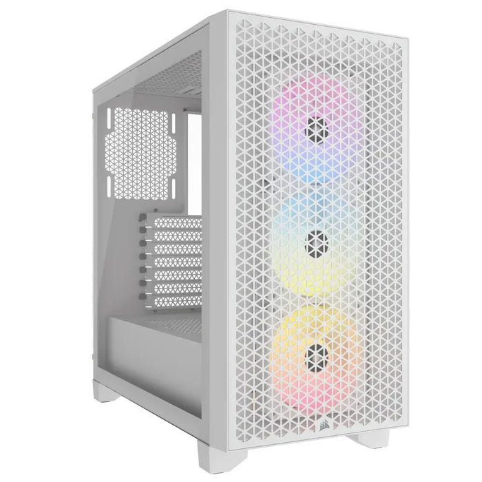 Corsair 3000D RGB Airflow Mid Tower Case White - Кутии за компютри<<<Компютърни компоненти<<<ValiAPI&&&Компютър Мрежи и