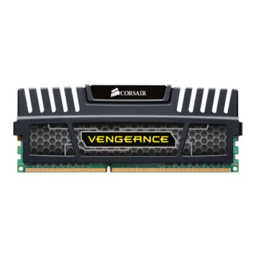 CORSAIR DDR3 1600MHz 8GB DIMM Unbuffered 10-10-10-27 Vengeance Black Heatspreader Supports Core i7 1.5V Black