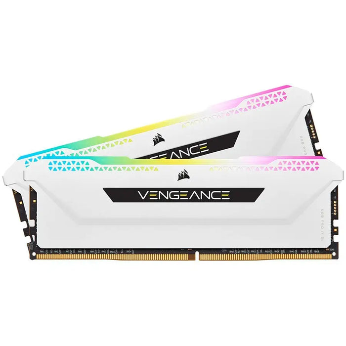 CORSAIR DDR4 32GB 2x16GB 3600MHz DIMM CL18 VENGEANCE RGB PRO SL White 1.35V XMP 2.0 - Памети за настолни