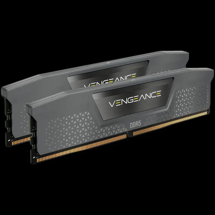 CORSAIR VENGEANCE 32GB 2x16GB DDR5 5600MT/s DIMM Unbuffered 40-40-40-77 Std PMIC AMD EXPO Cool Grey Heatspreader Black