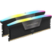 CORSAIR VENGEANCE RGB 32GB 2x16GB DDR5 5600MHz DIMM Unbuffered 40-40-40-77 XMP 3.0 Black Heatspreader RGB LED 1.25V