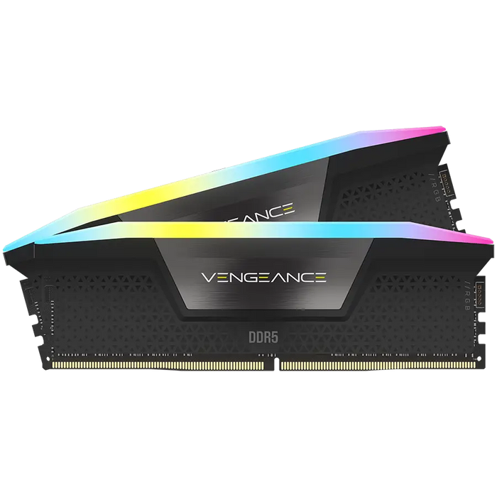 CORSAIR VENGEANCE RGB 32GB 2x16GB DDR5 6000MHz DIMM Unbuffered 36-39-39-76 STD PMIC XMP 3.0 Black Heatspreader Black