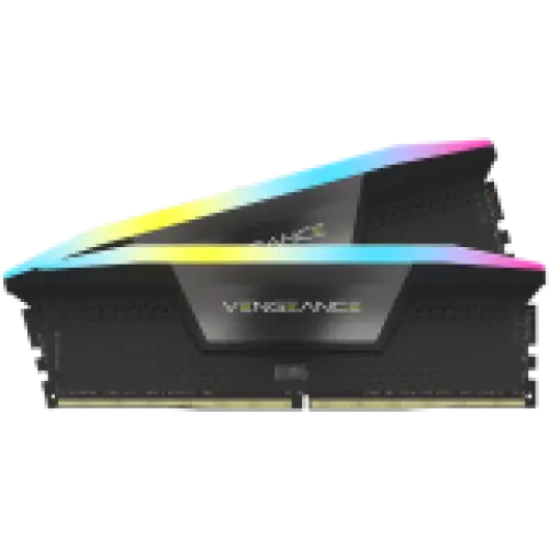 CORSAIR VENGEANCE RGB 32GB 2x16GB DDR5 6000MHz DIMM Unbuffered 36-39-39-76 STD PMIC XMP 3.0 Black Heatspreader Black