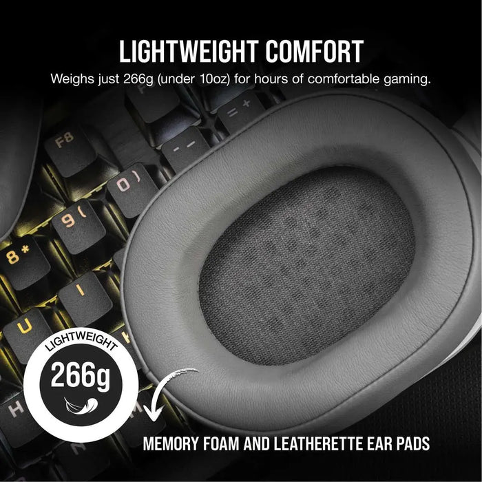 Corsair HS55 White Wireless Bluetooth Gaming Headset PC/PS5/PS4