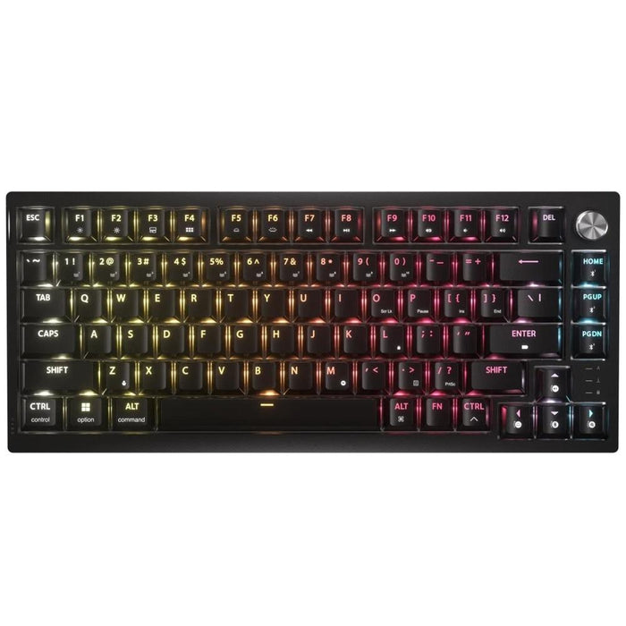 Gaming wireless/bluetooth mechanical keyboard Corsair K65 Plus RGB 75%, Corsair MLX Fusion Tactile Yellow switch