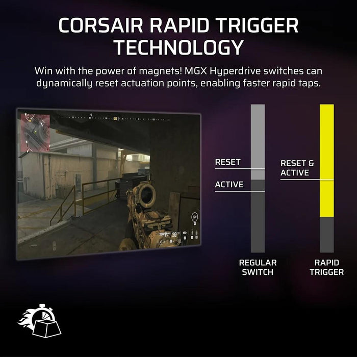 Corsair Vanguard Pro 96 Hall Effect Mechanical Gaming Keyboard - Hyperdrive Magnetic Switch