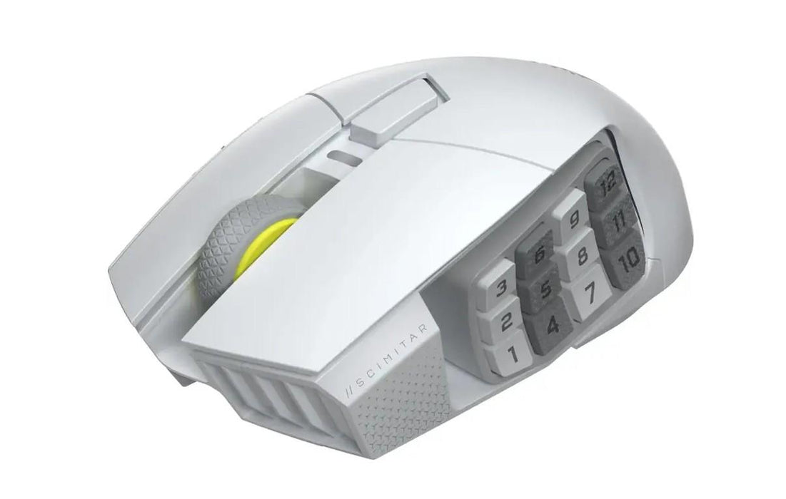 CORSAIR SCIMITAR ELITE WIRELESS SE White, 33000 DPI, Optical Gaming Mouse