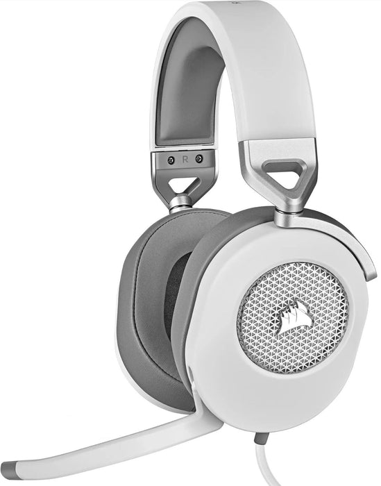 Corsair HS65 Gaming Headset with Microphone - White