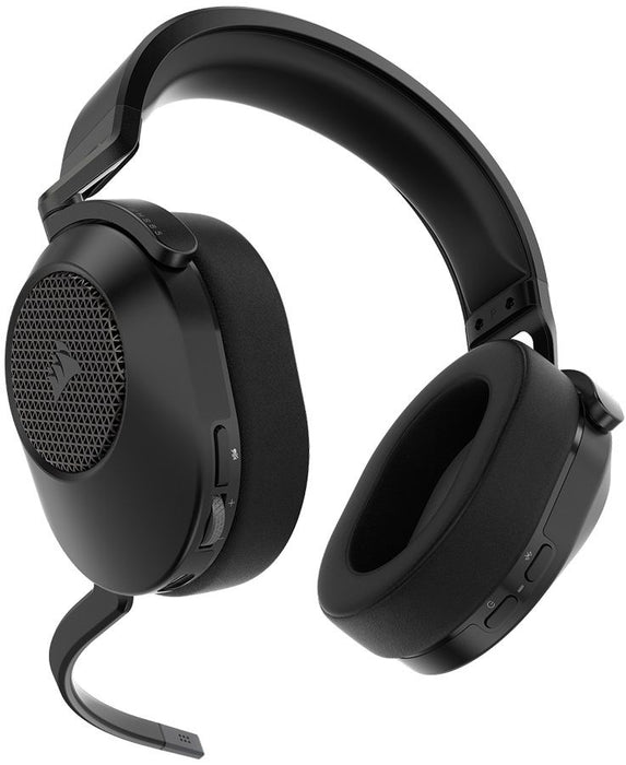 Gaming headset with microphone Corsair HS65 v2 Carbon wireless and bluetooth PC/PS5/PS4, Black