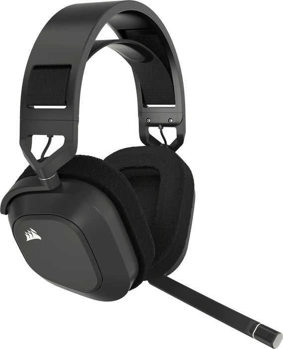 Gaming headset with microphone Corsair HS80 MAX Steel Gray wireless and bluetooth PC/PS5/PS4