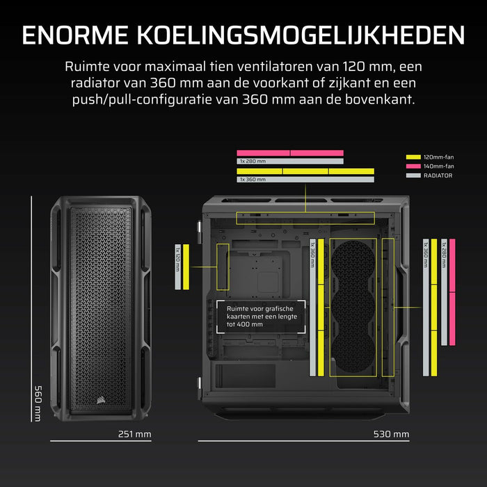 ATX Semi-tower Box Corsair Black