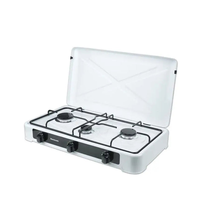 Countertop Hob Gas Ravanson K-03TB [white; 3 zone(s)] - CookersAGD-KTU<<<Home Appliance - ProductsAGD<<<ActionPL