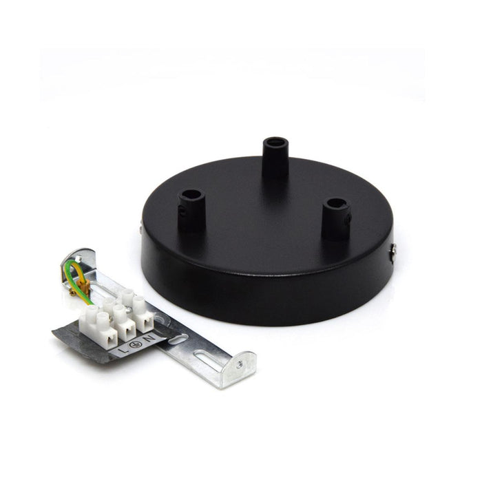 CEILING SOCKET 3-WAY CYLUP BLACK