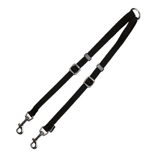 Coupling for 2-dog lead Gloria Black (1.6 x 35-56 cm) (1.6 x 35-56 cm) - Домашни Животни<<<Дом