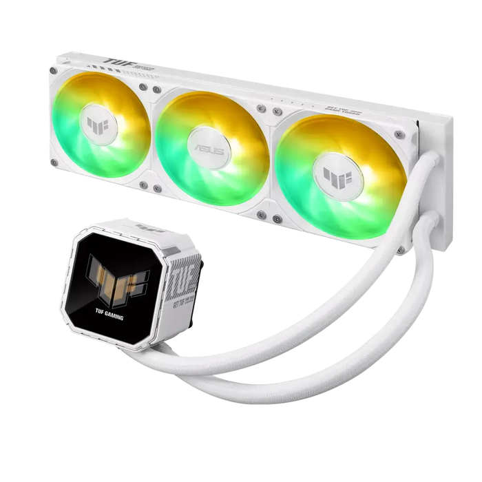 CPU Cooler ASUS TUF Gaming LC III 360 ARGB LCD White Edition - Охладители за процесори<<<Компютърни компоненти<<<ValiAPI