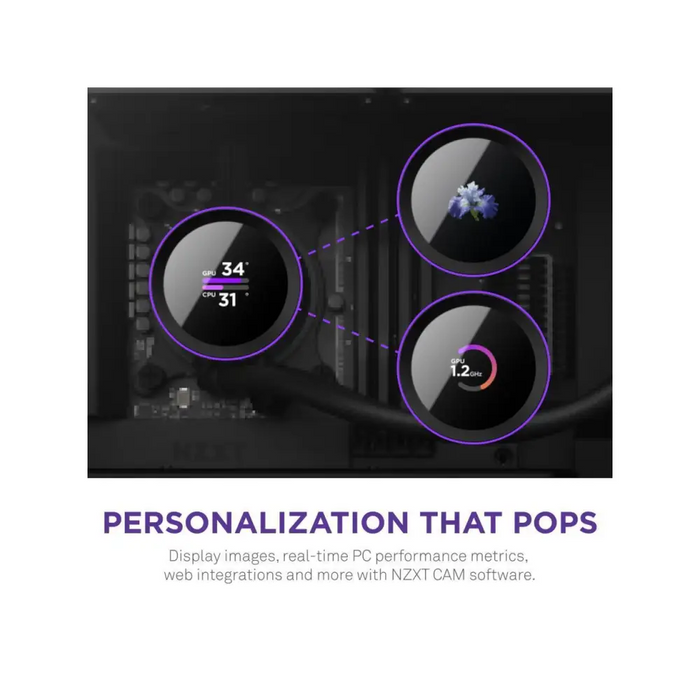 CPU Cooler NZXT Kraken 360 Black 1.54 ’LCD Display - Охладители за процесори<<<Компютърни