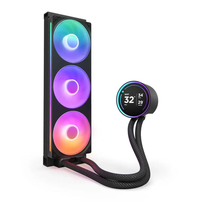 CPU Cooler NZXT Kraken Elite 360 V2 RGB Black LCD Display - Охладители за процесори<<<Компютърни