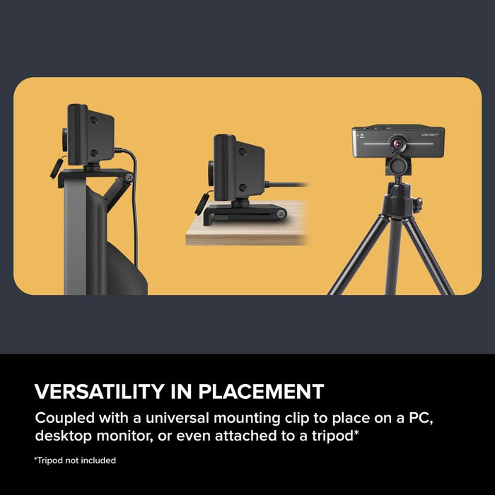Web camera Creative Live!Cam SYNC 4K , 2160 @ 25fps , 1080 @ 40fps, built-in microphone