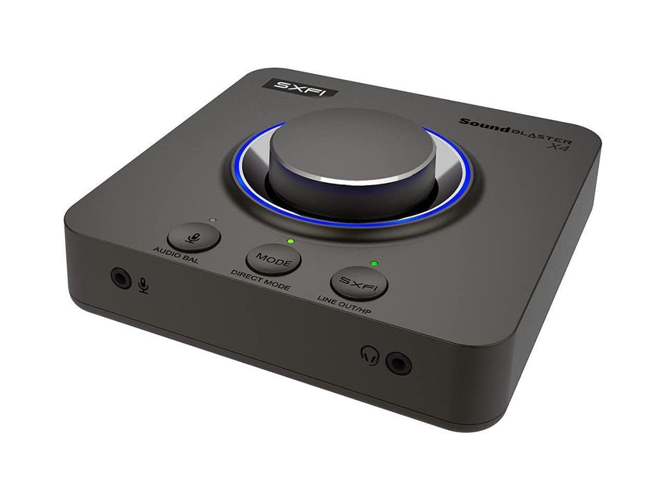 External sound card Creative Sound Blaster X4, USB-C, DAC, Super X-FI, TOSLINK