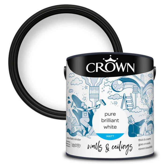 INTERIOR PAINT CROWN BRILLIANT WHITE2.5L