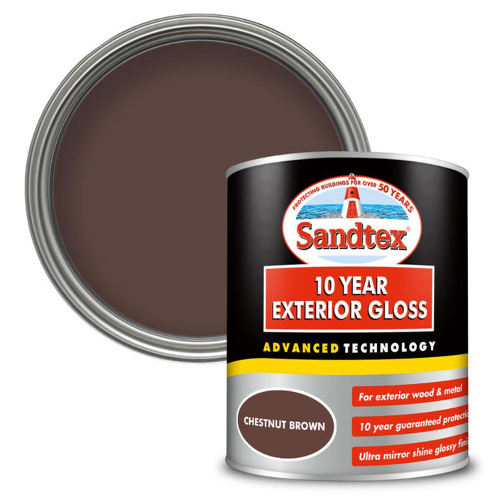 PAINT SANDTEX GLOSS CHESTNUT BROWN 0.750L