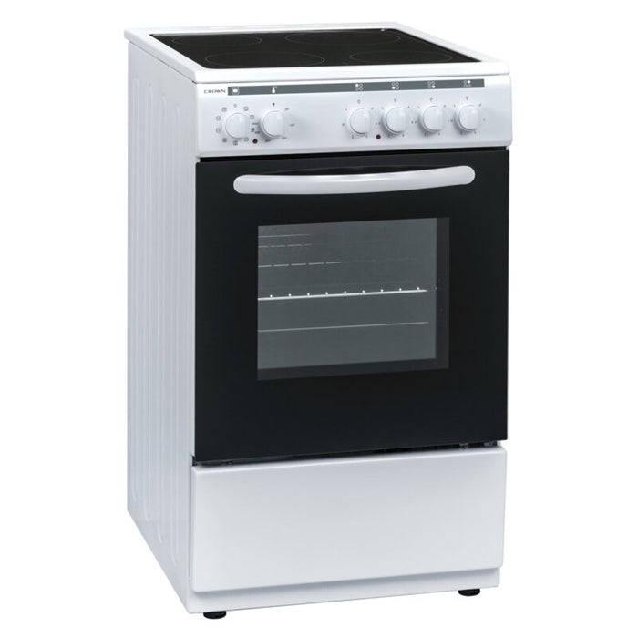 Cooker (electric) Crown 50C3MA, Ceramic, White