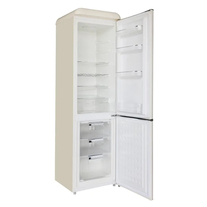 Refrigerator with freezer Crown CBR250E BEIGE, 250 l, E, Beige, Static