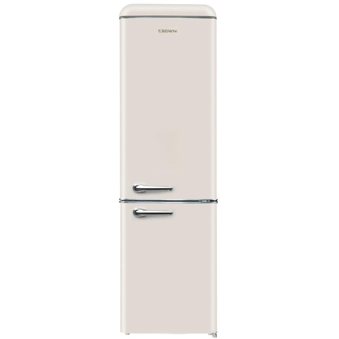 Refrigerator with freezer Crown CBR250E BEIGE, 250 l, E, Beige, Static