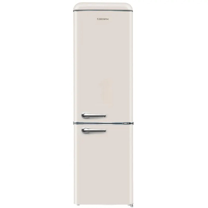 Refrigerator with freezer Crown CBR250E BEIGE, 250 l, E, Beige, Static