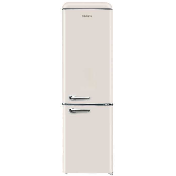 Refrigerator with freezer Crown CBR250E BEIGE, 250 l, E, Beige, Static