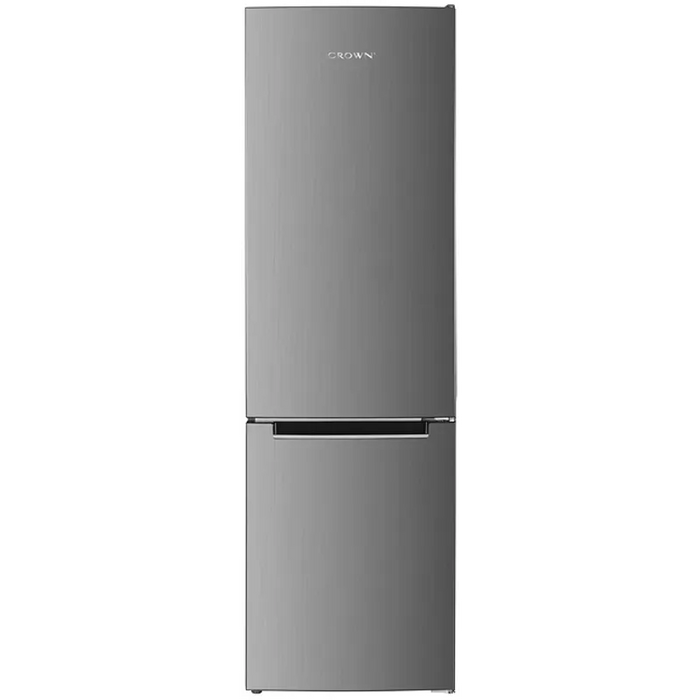 Refrigerator with freezer Crown CBR271EIX, 262 l, E, Inox, Static
