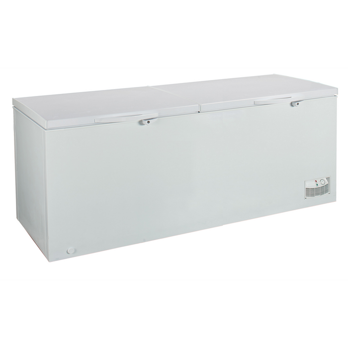 Crown CHF700 E freezer, 658 l, E, White, Static