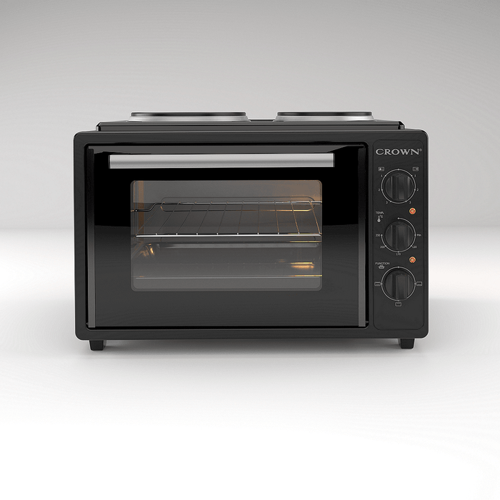 Cooker (mini) Crown CMO-355BF, 2 current, Black
