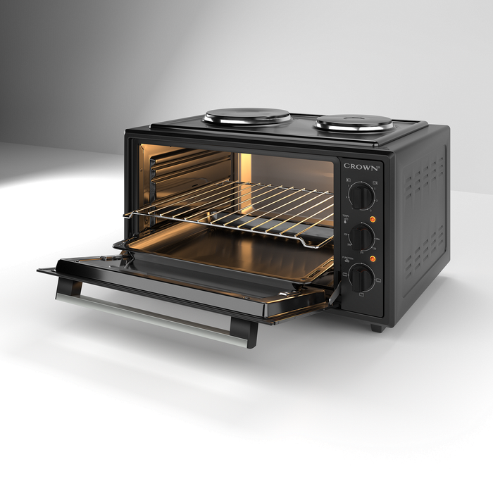 Cooker (mini) Crown CMO-455BF, 2 current, Black