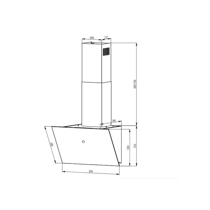 Built-in hood Crown CV13K60BL