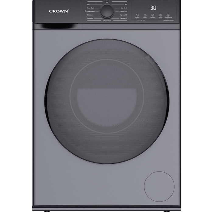 Washing machine Crown CWM10J12BLDCIX, 1400 rpm, 10.00 kg, A, Inox