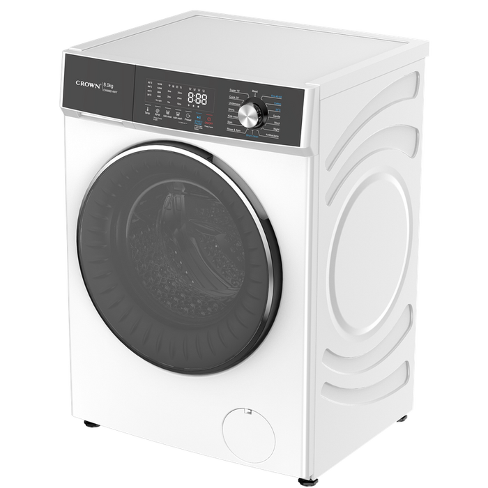 Crown CWM8014WY Washing Machine, 1400 rpm, 8.00 kg, A, White