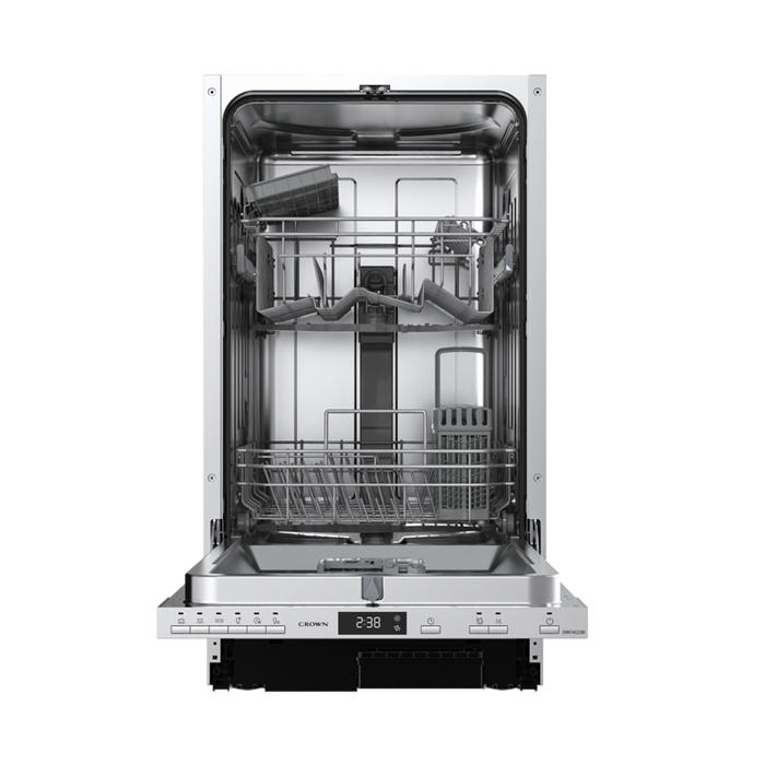 Built-in dishwasher Crown DWC4522BI, 10 place settings, 45 W, mm, E