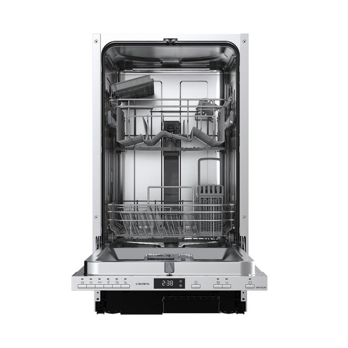 Built-in dishwasher Crown DWC4522BI, 10 place settings, 45 W, mm, E
