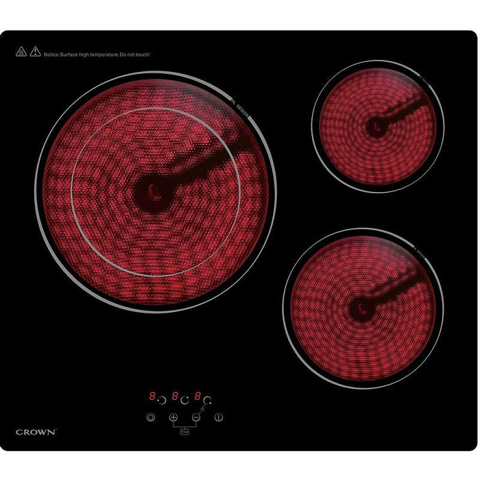 Built-in ceramic hob Crown PVT613.C, Electric