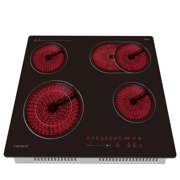Built-in ceramic hob Crown PVT624DO.C, Electric