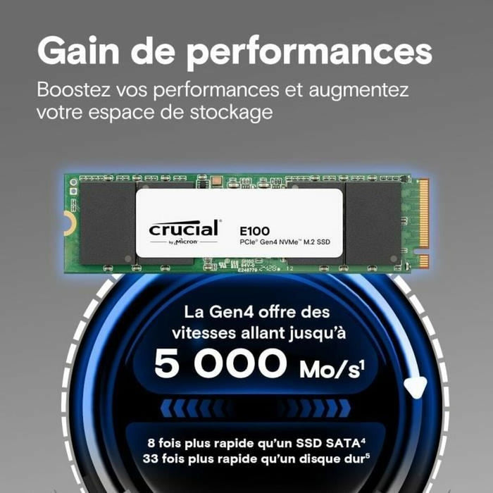 Hard Drive Crucial CT2000E100SSD8 2 TB SSD