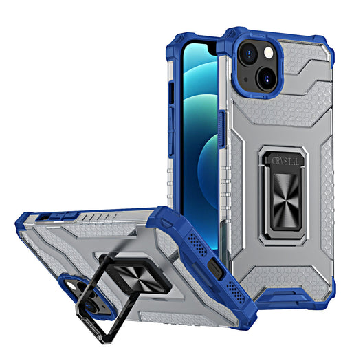 Crystal Ring Case Kickstand Tough Rugged Cover for iPhone 12 blue - Cell phone cases and covers<<<HurtelXML