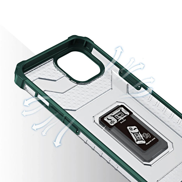 Crystal Ring Case Kickstand Tough Rugged Cover for iPhone 12 green - Cell phone cases and covers<<<HurtelXML