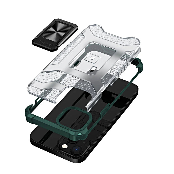 Crystal Ring Case Kickstand Tough Rugged Cover for iPhone 12 mini green - Cell phone cases and covers<<<HurtelXML