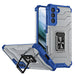 Crystal Ring Case Kickstand Tough Rugged Cover for Samsung Galaxy S21+ 5G (S21 Plus 5G) blue - Cell phone cases