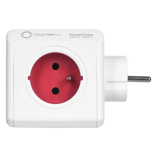 Cube multiplugs Allocacoc PowerCube Original USB Type E Red - Electrical extension cordsLIP-ELE<<<Slats and extension