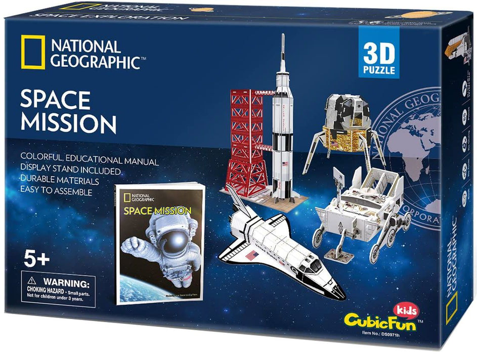 Cubic Fun 3D Puzzle of 80 pieces - Space Mission